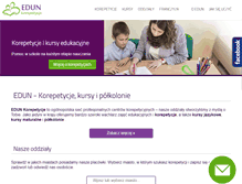 Tablet Screenshot of edun.pl